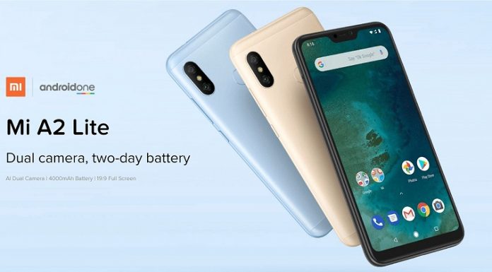 Điện thoại Xiaomi Mi A2 Lite phiên bản thu nhỏ chất lượng cao dien thoai Xiaomi Mi A2 Lite chuan