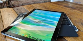 may tinh bang HP Chromebook x2 chuan