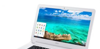 May tinh bang Acer Chromebook 15 chuan