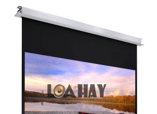 Màn chiếu Lumene Show Place HD – Phụ kiện không thể thiếu trong những hệ thống home theater chuyên nghiệp man chieu lumene show place hd hay